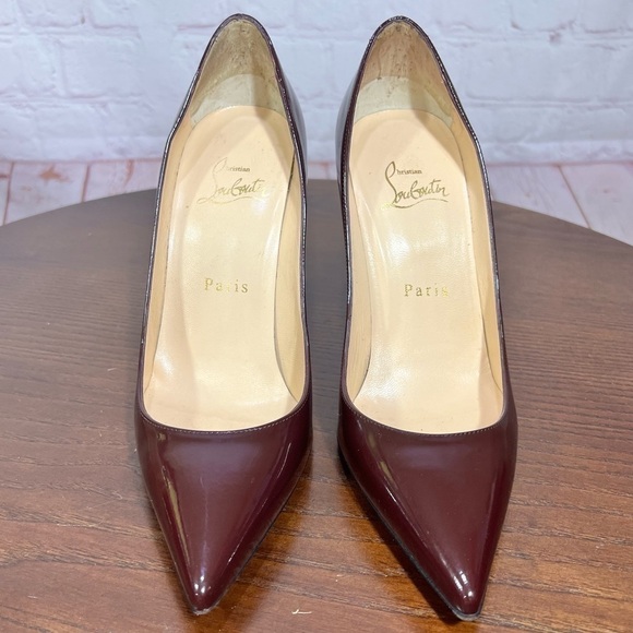 36.5 (6.5) CHRISTIAN LOUBOUTINS Pigalle Deep red wine - Picture 1 of 13